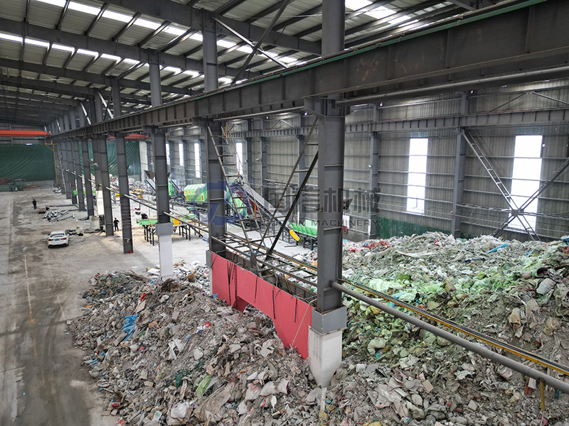 安徽宿州建筑垃圾篩分現場